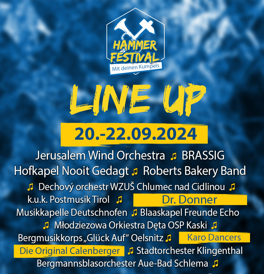 31. Europäisches Blasmusikfestival - Line Up 2024